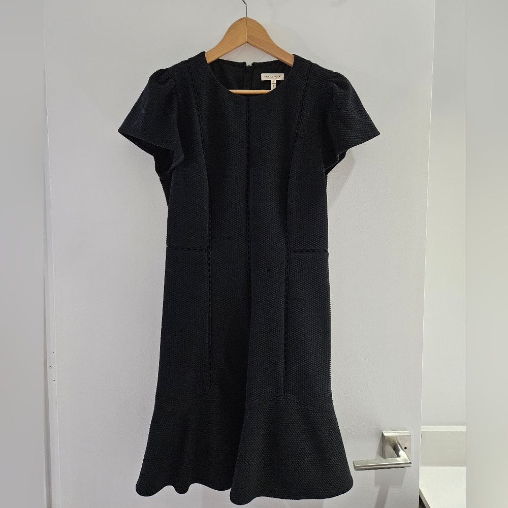 Rebecca Taylor Tulip Flare Dress (Black Size 10)